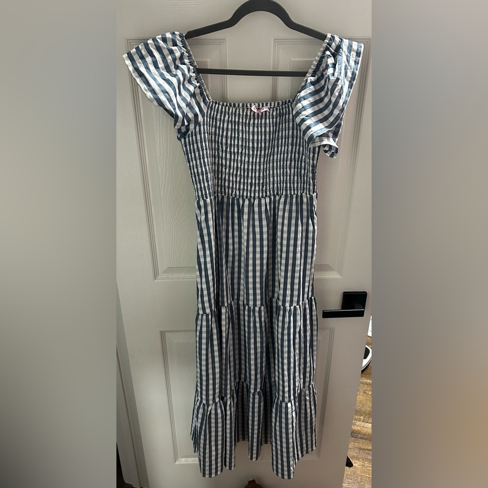 Buddy Love - Brynn Checkered Maxi Dress - Blue - M